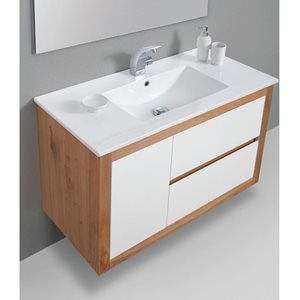 ארון אמבטיה תלוי דגם  NATURAL-WHITE .